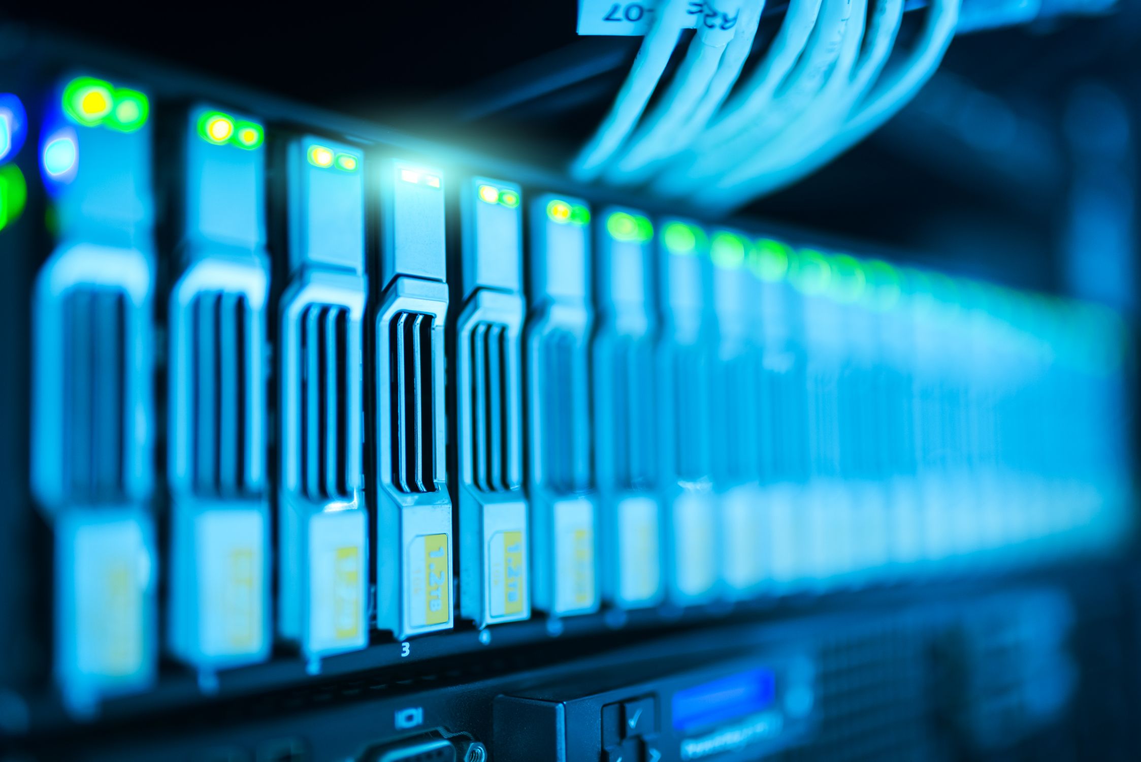 Glowing data network pipeline representing a RAG retrieval system
