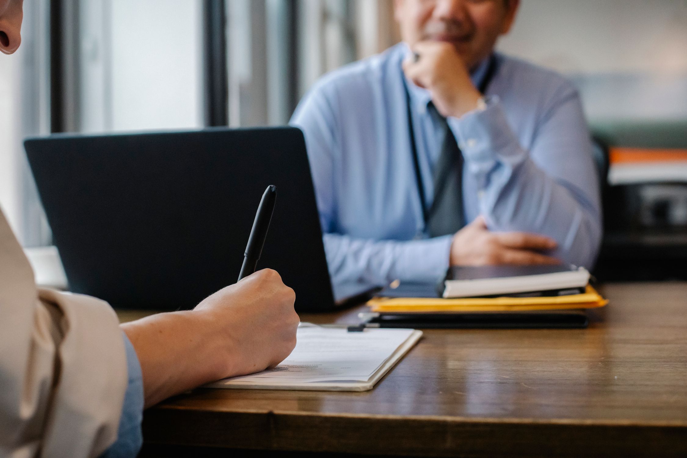Developer reviewing a legal contract document before signing
