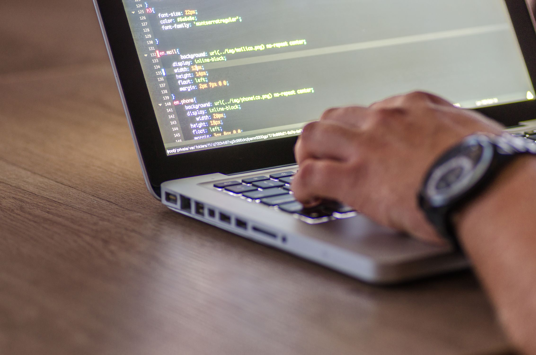 Developer running end-to-end browser tests with automated testing frameworks